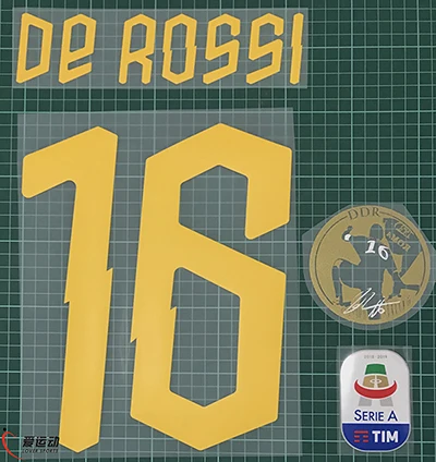 full set ROMA DE ROSSI последняя игра патч- именной набор+ GARA ROMA DDR патч+ Серия A 1819 патч - Цвет: full set