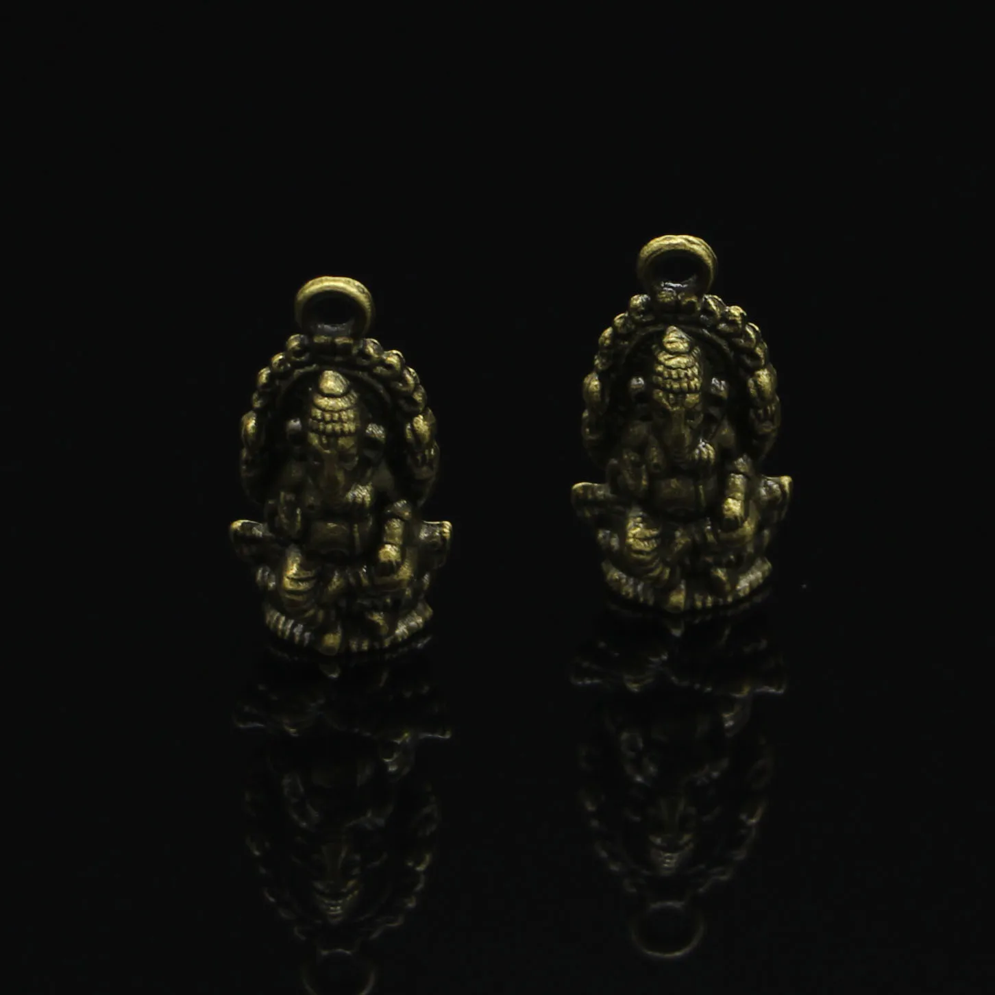 55pcs Antique Bronze Plated Ganesha elephant buddha Charms for Jewelry Making DIY Handmade Pendants 26*14mm | Украшения и