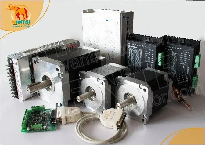 Бразилия бесплатно! CNC Wantai 3-осевой шаговый двигатель 1232oz-in & 3256oz-in + Драйвер DQ860MA & DQ2722M набор для плазменного гравера, режущий станок