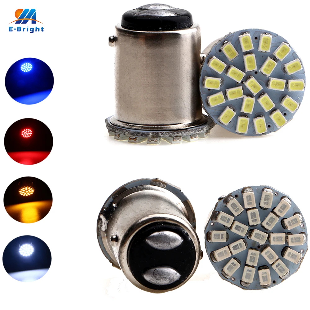 YM E Bright 100X S25 P21/5W 1157 BAY15D 1206 22 SMD 12V автомобильная светодиодная Поворотная лампа стоп