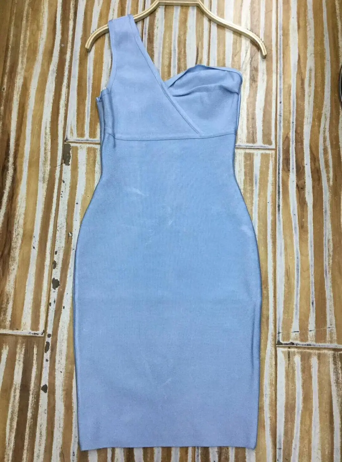 

New Sexy Dress Bandage 2019 New Arrivals Blue Bandage Rayon Dress Bodycon Clubwear Women One Shoulder Elegant Party Dress T-17