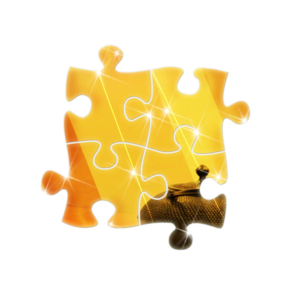 Креативные строительные блоки Funlife пазлы зеркальные настенные наклейки фоновые