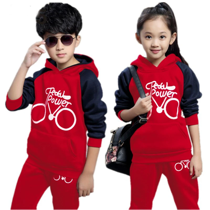 Детский спортивный костюм для девочек спортивная одежда мальчиков толстовка с