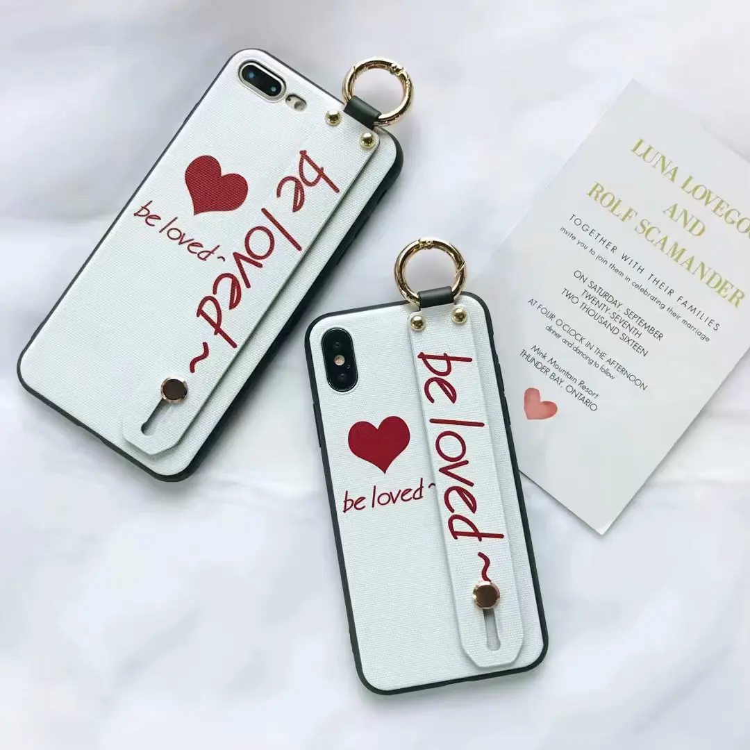 Beily любовь сердце любимого телефона чехол для iPhone X 7 8 6 S Plus с скрыть ремешок