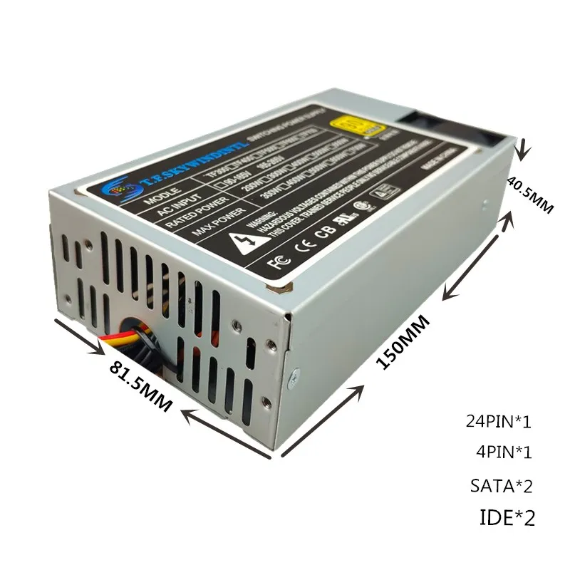 Блок питания для сервера ITX 250 Вт 1U гибкий блок ATX Серверная мощность 24pin 12 В