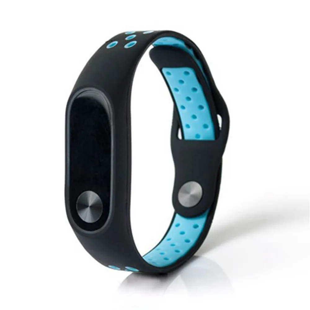 For Xiaomi Mi Band 2 Wrist Strap Bracelet Silicone Sport Two-tone Breathable Wristband Replacement Watch Belt | Наручные часы