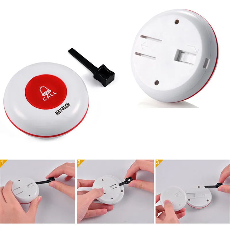 DAYTECH Ресторан вызова системы гость очереди пейджер 1 шт. панель передатчик 10 433 МГц