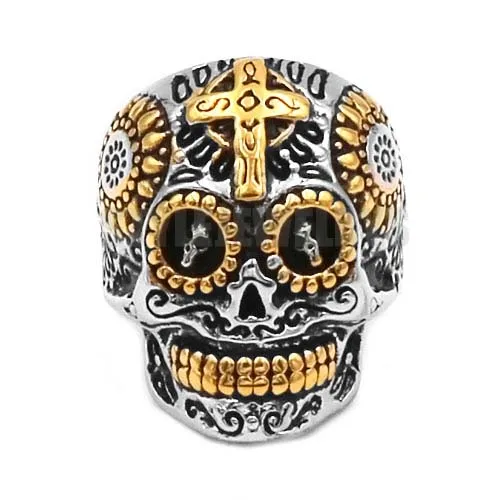 Оптовая продажа байкерское мужское кольцо с черепом ювелирное изделие из