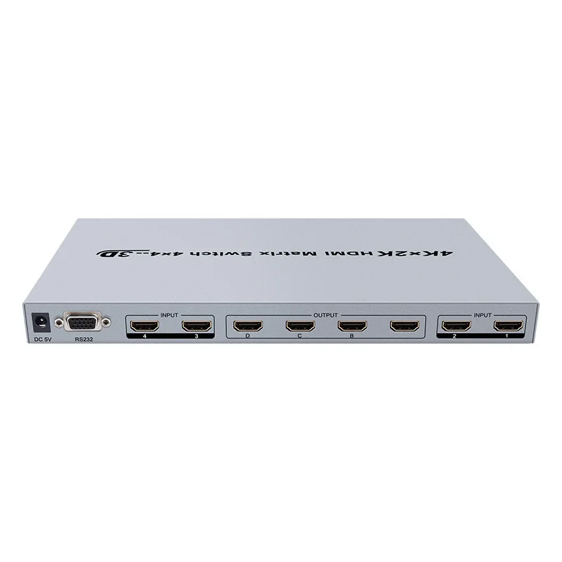DT 7444 HDMI матричный коммутатор 4 в out HDMI4K ultra HD матрица переключатель 3D| |