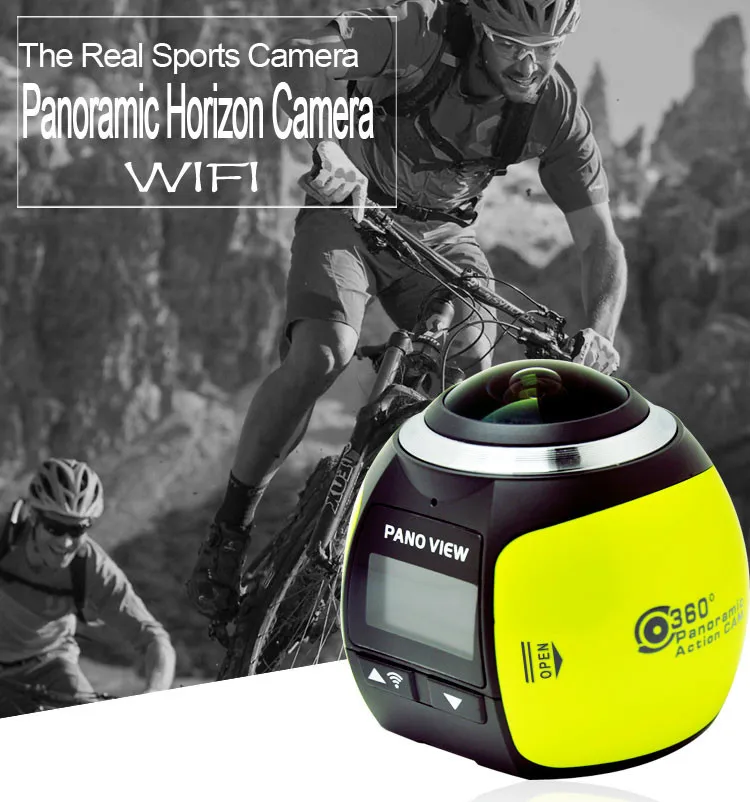 KaRue V1 Камера 360 экшн Wi Fi 2448*2448 со сверхвысоким разрешением Ultra HD Mini панорамы