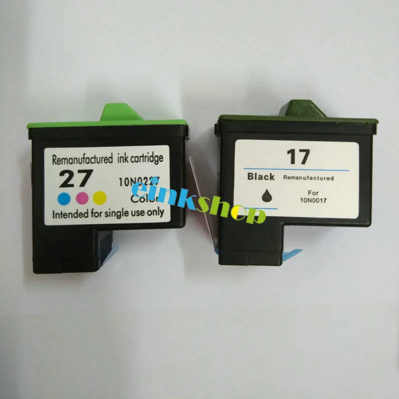 Einkshop для Lexmark 17 27 картридж с чернилами для принтера Lexmark I3 Z13 Z23 Z25 Z33 Z35 Z515 Z600 Z603 Z605 Z615 X1100 X1200 X74 X75 X83