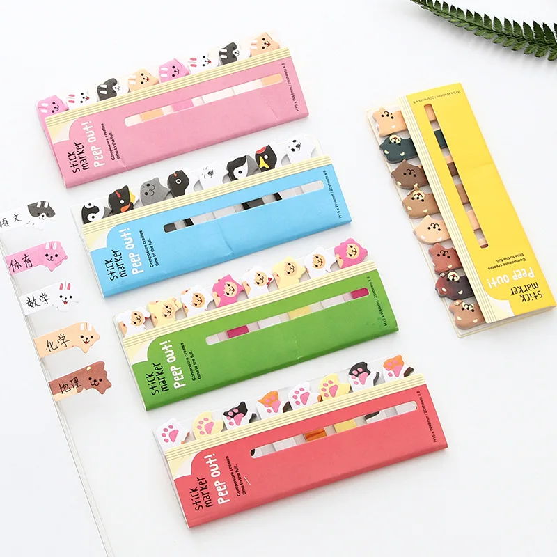 

Mini Cartoon Cat Memo pad Sticker Kawaii Cat Sticky Note Diy Stationery Cute Sticker School Office Supplies