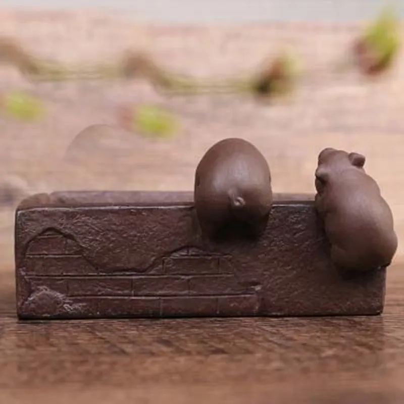 

CJ280 Creative DIY Purple Sand Tea Pet Pig Furnishing Articles Home Decoration Kung Fu Tea Accessories