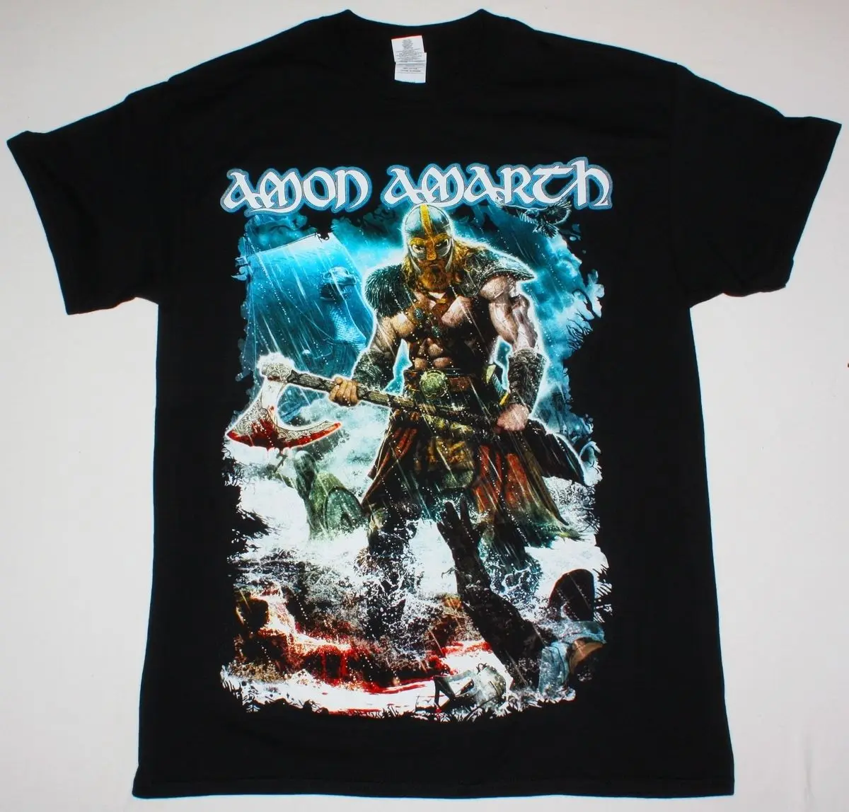 AMON AMARTH JOMSVIKING DEATH METAL Kids OF BODOM AMORPHIS/Новая черная футболка Летняя мужская новые