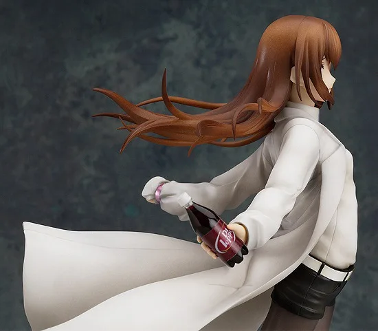Японское аниме Steins Gate 21 см Makise Kurisu ПВХ фигурка лабораторного члена 004 1/8 Масштаб Окрашенные модели коллекция игрушек