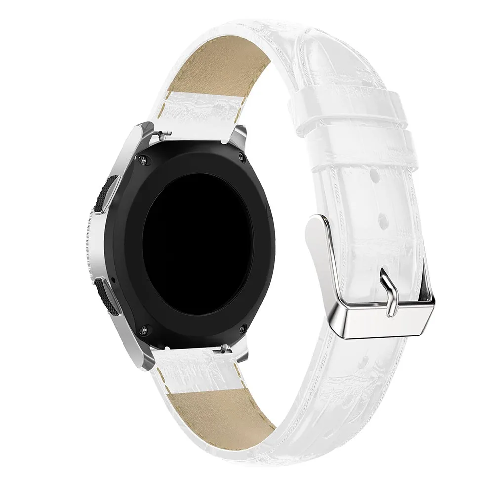 22 мм кожаный ремешок для Samsung Galaxy Watch 46 часов браслет с крокодиловым ремешком