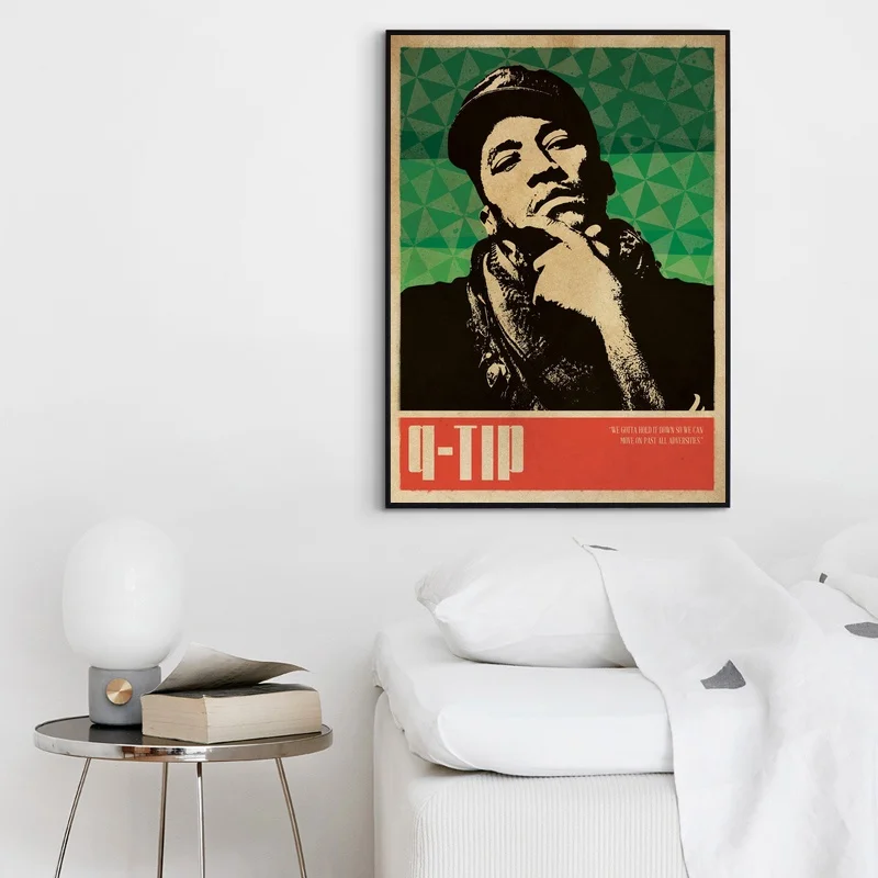 Q-Tip A Tribe под названием Quest Music Singer плакат хип-хоп рэп музыкальная группа звезда Плакат настенная живопись для дома Декор холст печать