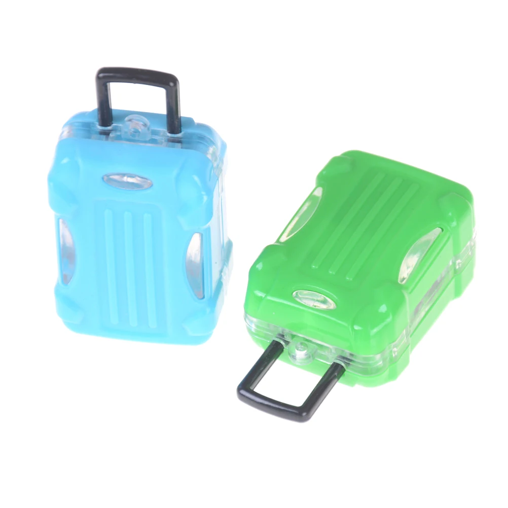 1 шт. пластиковый мини чемодан на колесиках для кукольных путешествий аксессуары