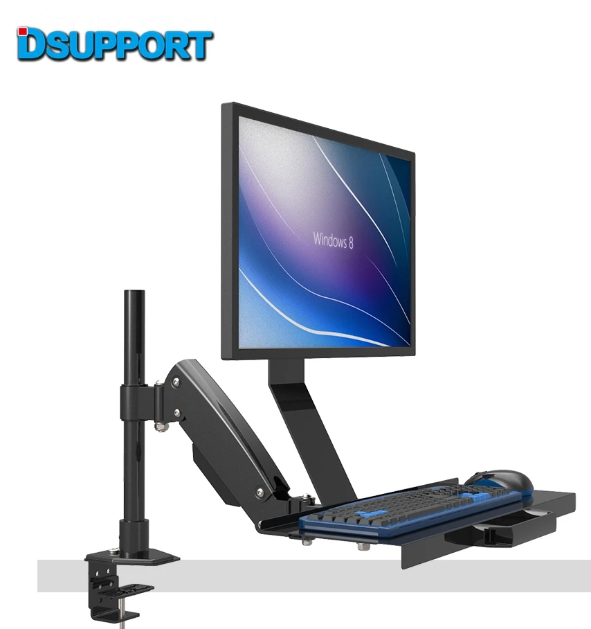 Настольный держатель для монитора компьютера с газовой пружиной и полным