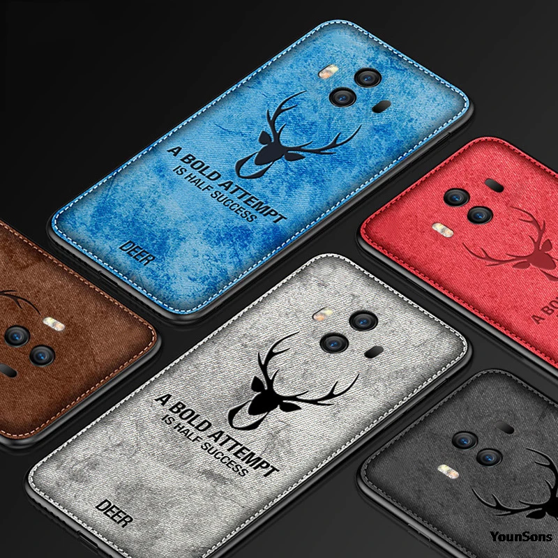 New Fabric Ultra-thin Canvas Silicon Phone Case For Huawei Mate 9 10 20 Pro Cloth Texture Soft Protective Cover Coque |
