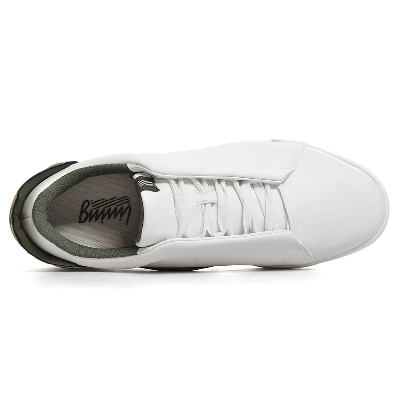 Мужская Спортивная обувь Li Ning белые дышащие кроссовки с подкладкой для фитнеса