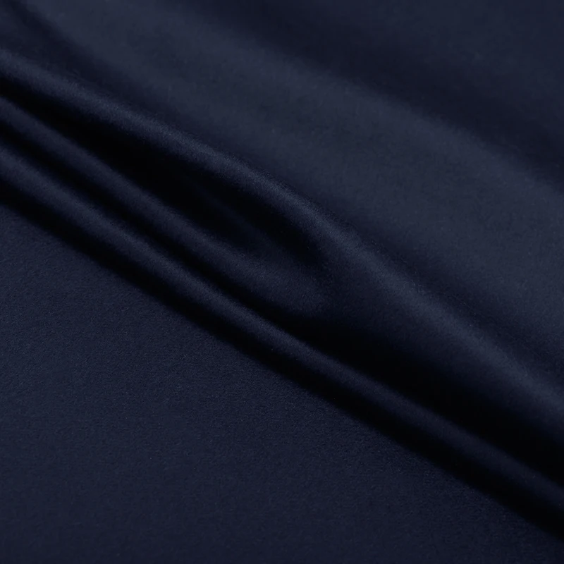 

Limited hot sale Elegant purplish blue double face high-end cashmere wool fabric for coat tissu au meter bright cloth DIY