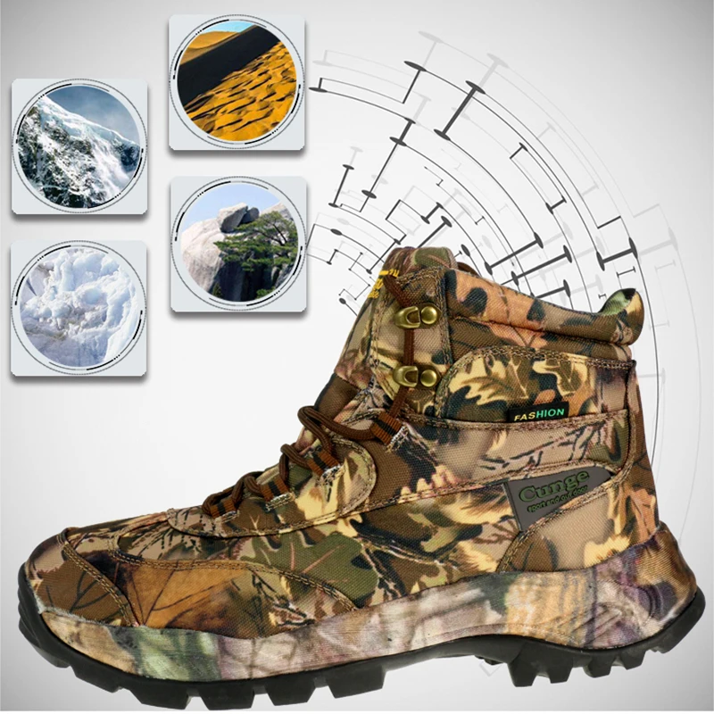 Мужские Водонепроницаемые тактические ботинки для пустыни активного отдыха