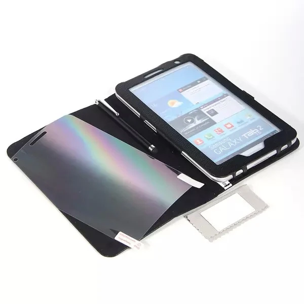 Роскошный флип чехол с рисунком личи для Samsung Galaxy Tab 2 7 0 P3100 p3110 P3113 планшета + пленка