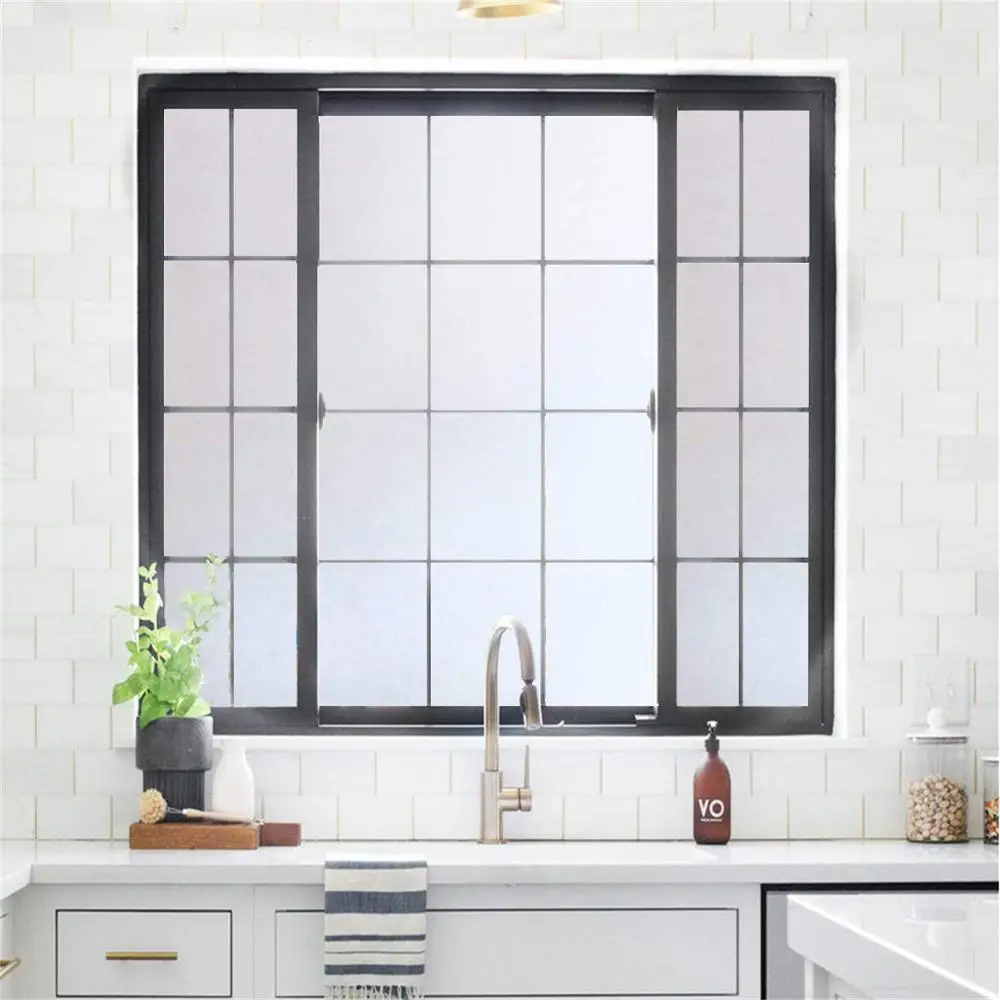 200CM Matte White Frosted Window Film For Bathroom Self Adhesive Vinyl Static Cling Privacy Glass Door Sticker Home Decor | Дом и сад