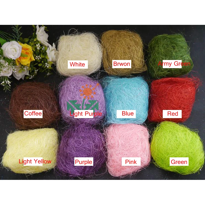 100% Натуральный сизаль деревенский свадебный букет сделай сам Подарочная