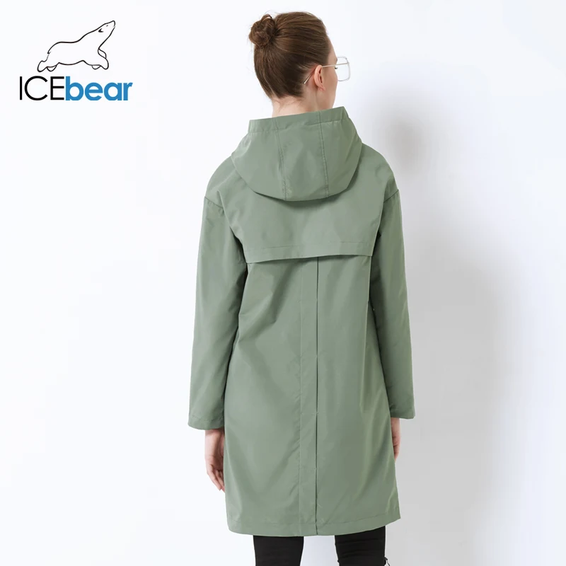 ICEbear 2019 осень новая женская ветровка свободная мода повседневная высокого