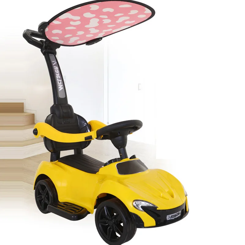Детский твист автомобиль с музыкой ручной толчок йо автомобиль от 1 до 3 лет мальчик девочка ребенок скутер четырехколесный шаговый автомобиль