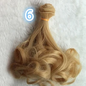 Трессы для кукол Модный 15*100 см DIY мини-трессы кукольный парик высокотемпературный материал прямой парик для волос для BJD высокотемпературные аксессуары для кукол трессы для куклы 15cm волосы для кукол - Цвет: 6