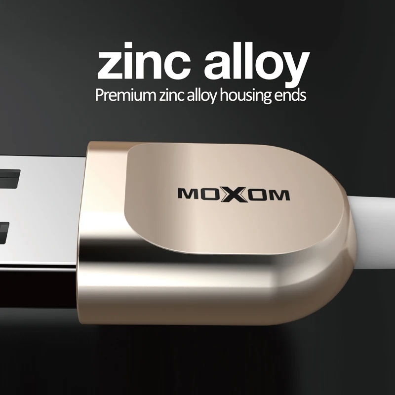 MOXOM светодиодный зарядное устройство с интерфейсом Lightning Кабель для iPhone X 8 7 USB кабель для iPhone iPad Быстрая зарядка зарядное устройство кабель мобильного телефона кабель передачи данных