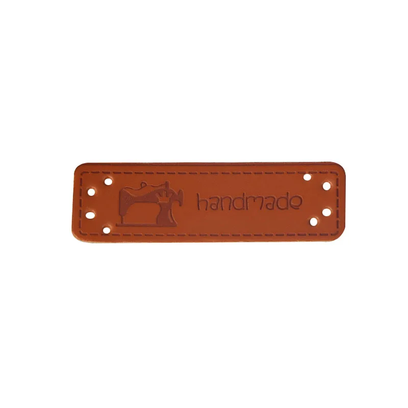 33pcs Hand Made Labels 1.5x6cm Clothes Garment embossed PU Leather Handmade Tags Jeans Bags Shoes DIY Sewing Supplies | Дом и сад