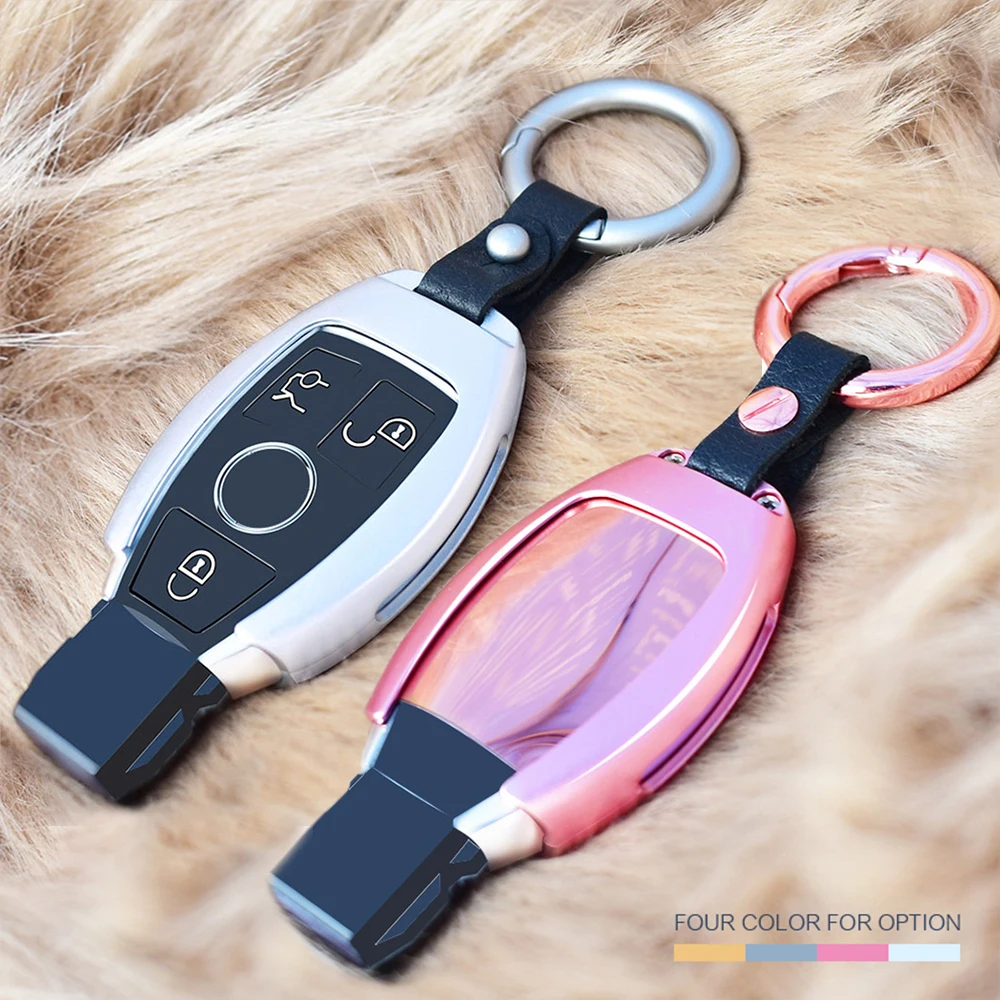 Алюминиевый Чехол для ключа зеркальный чехол брелка держатель брелок Mercedes Benz A B R