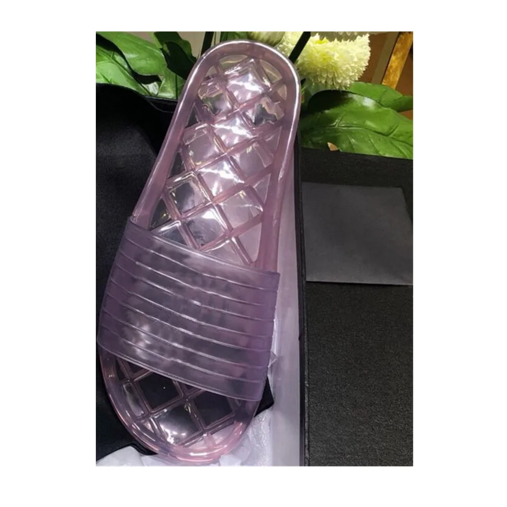 QueePace/новый бренд Женский ПВХ пляжные сандалии Тапочки женская летняя обувь на