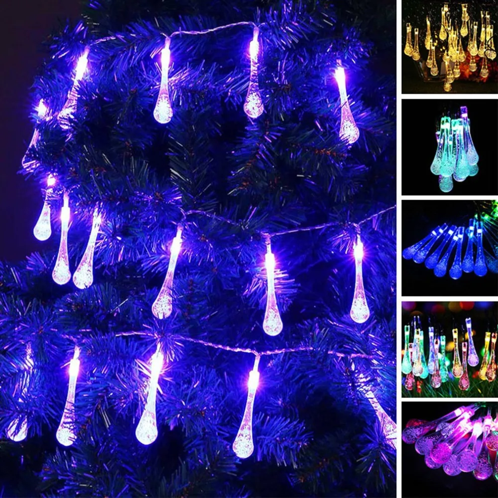 ICOCO 30 Led Battery Box Light String Bubble Water Drop Shape Lights Christmas Day Decorative | Освещение