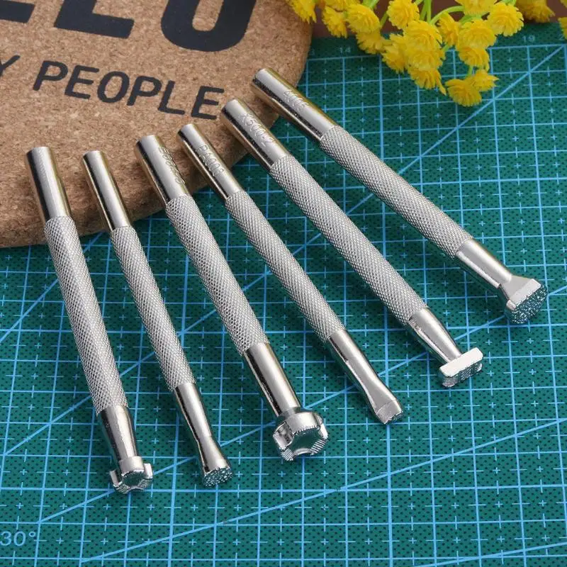 DIY инструмент для печати кожи сплав металл резьба ручной работы кожевенное ремесло инструменты штамповки кожаное рабочее седло инструменты для изготовления