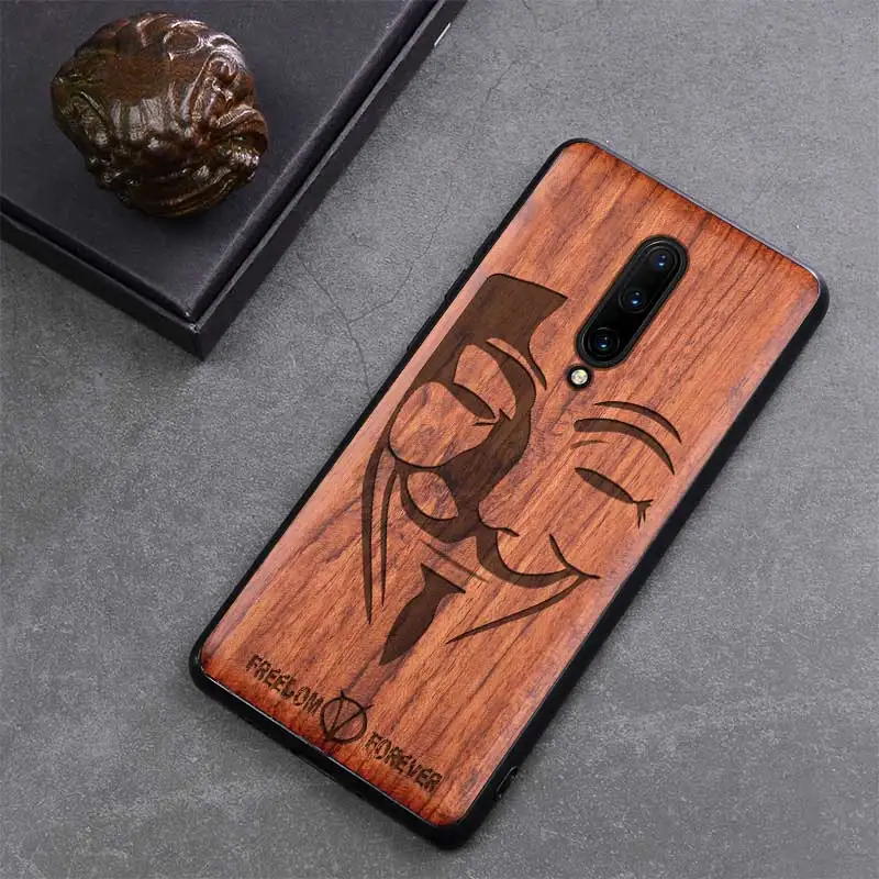 color 7 Oneplus 7 pro Чехол Boogic из натурального дерева чехол Oneplus 7 палисандр ТПУ противоударный чехол для телефона One plus 7 Pro Чехол - Цвет: color 7
