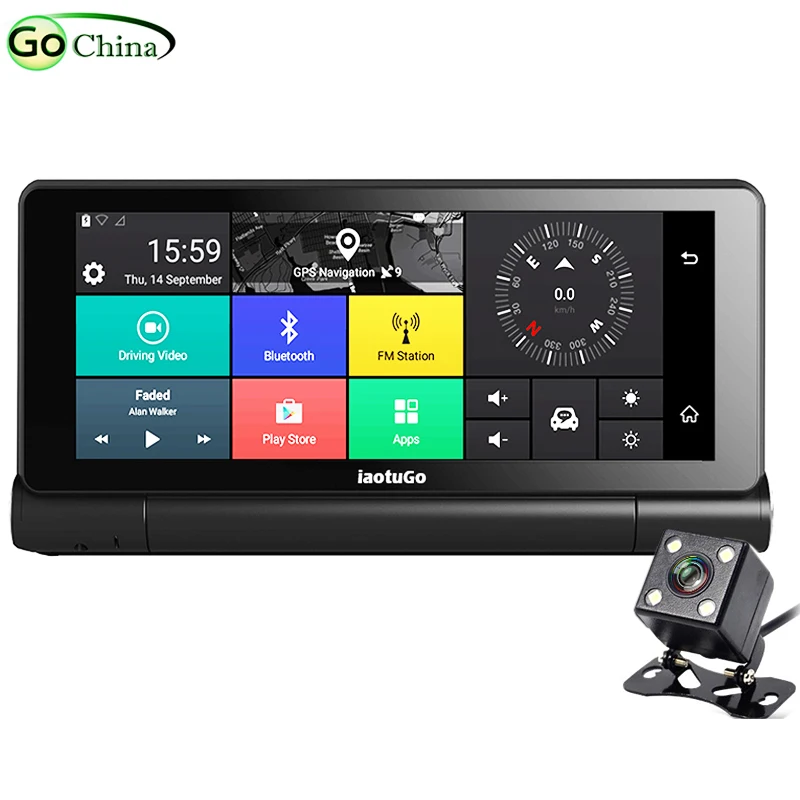 Автомобильный GPS видеорегистратор iaotuGo Android 5 0 4G навигатор с центральной консолью