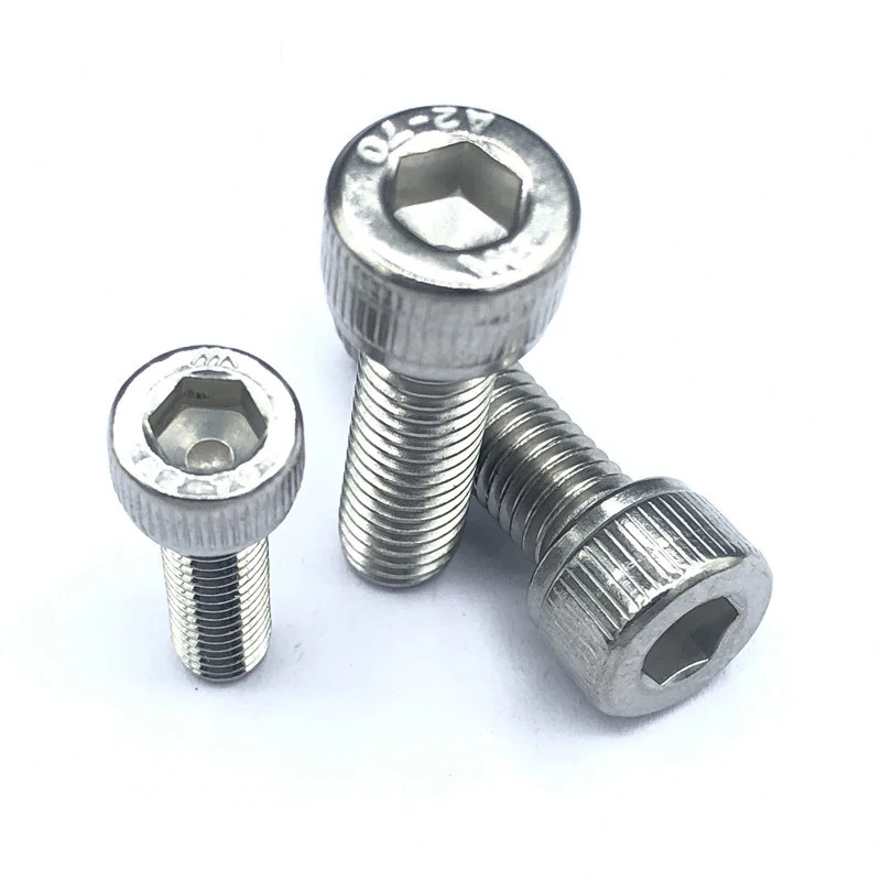 M2 M3 M4 M6 M8 DIN912 304 Шестигранная головка из нержавеющей стали с шестигранной головкой