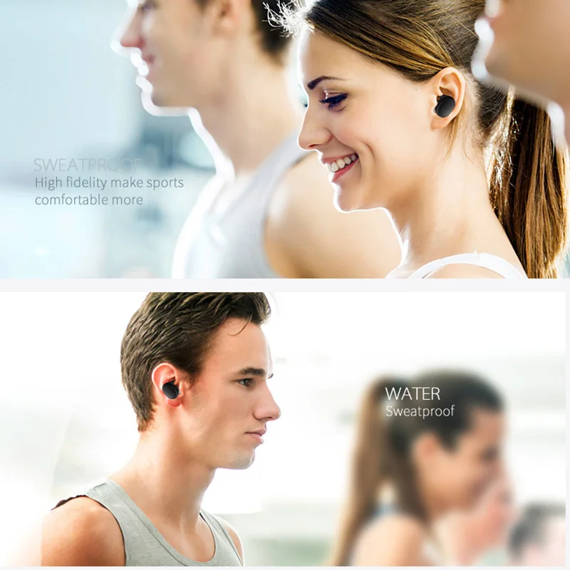 S9100 In-Ear Earphones Wireless Bluetooth earbuds IPX5 Waterproof with Mic and Touch control for XiaoMi iphone HTC phones | Электроника