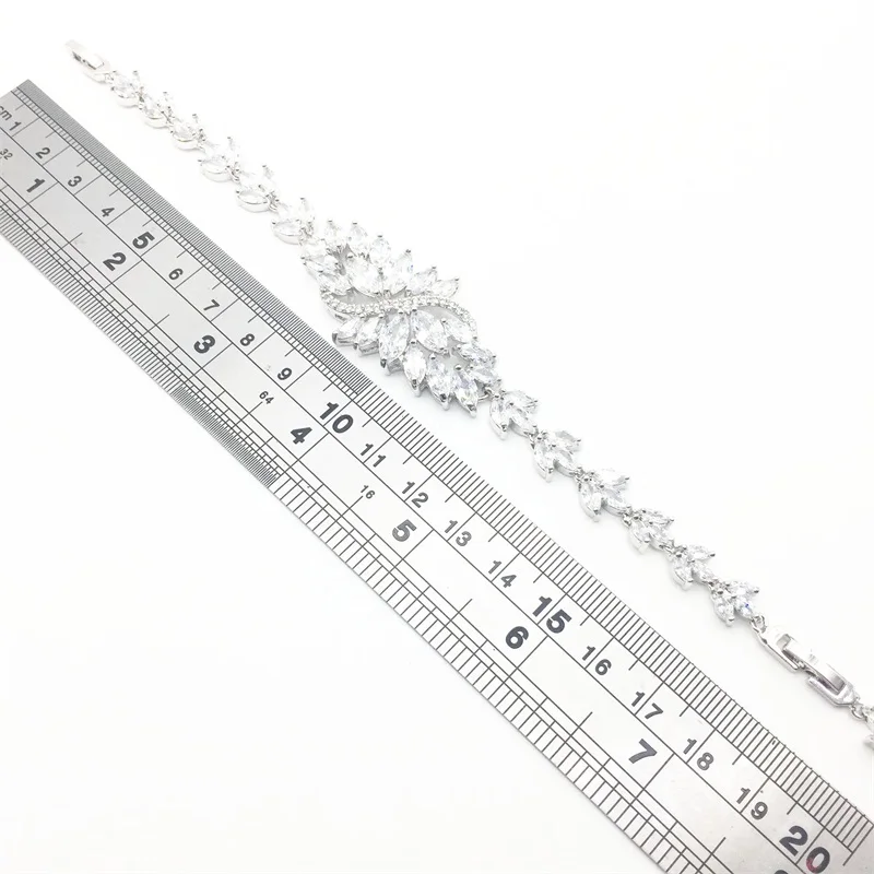 

white Drop Zircon Women Silver 925 Bridal Jewelry Sets Decorating Earrings With Stones Pendant&Necklace/Rings/Bracelets Gfit