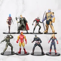 8pcsset marvel avengers endgame thanos thor ironman captain marvel antman figure model toys