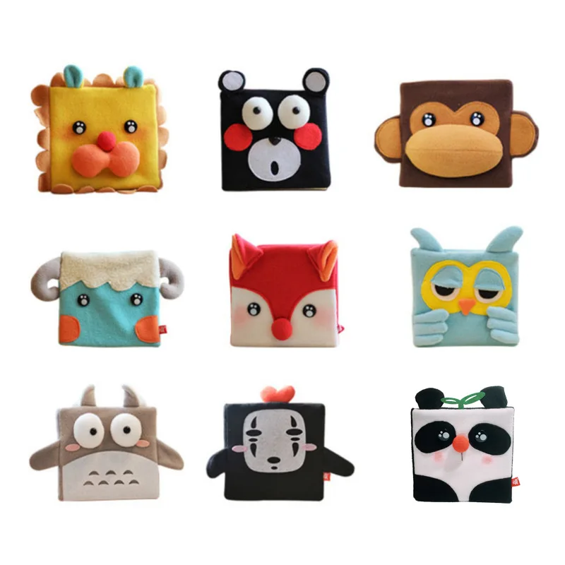 2019 Creative Felt Plush Fabric Cover Refillable Notebook Lined/Grid/Blank Diary Binder Christmas Tree Note Book Office Supplies |