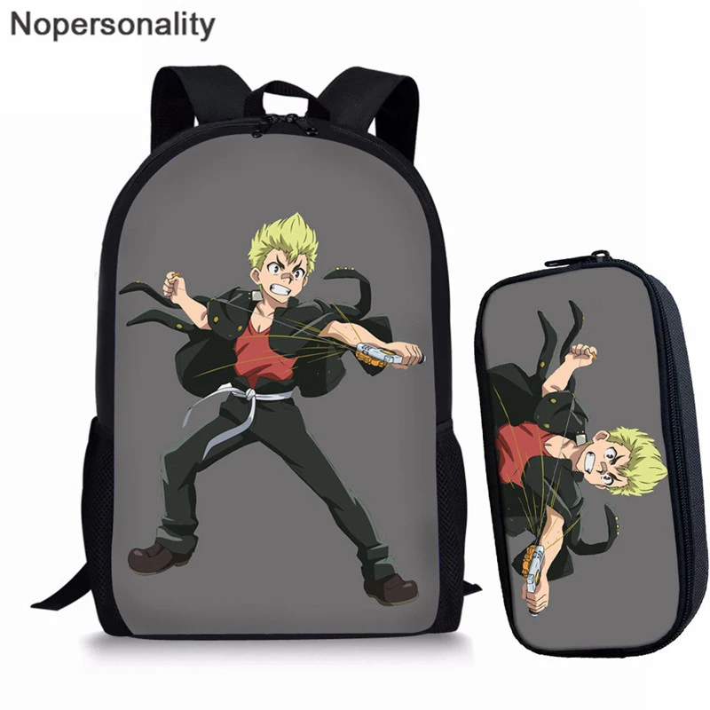 XM1898C-K Nopersonality классный Детский комплект школьных сумок аниме Beyblade Burst Evolution школьные сумки рюкзак для девочек мальчиков ортопедические школьные сумки - Цвет: XM1898C-K