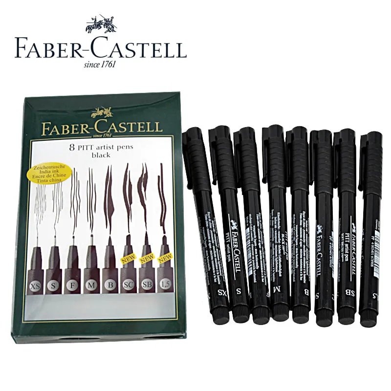 Faber castell pen needle set drawing pen needle hook line pen 8pcs/lot