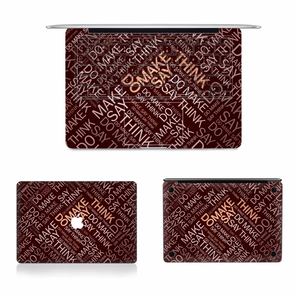 Радужные Деревянные ПВХ наклейки для ноутбука наклейка для Apple Macbook Air Pro retina 11 12 13 15 дюймов США клавиатура граффити защитные чехлы