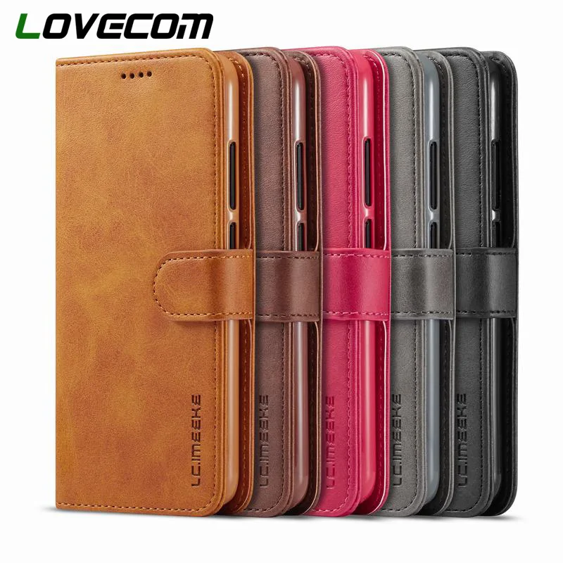 LOVECOM-Funda de cuero magnética para teléfono móvil, carcasa completa para iPhone 14 Pro 13 11 12 Pro Max XR XS MAX 7 8 Plus X